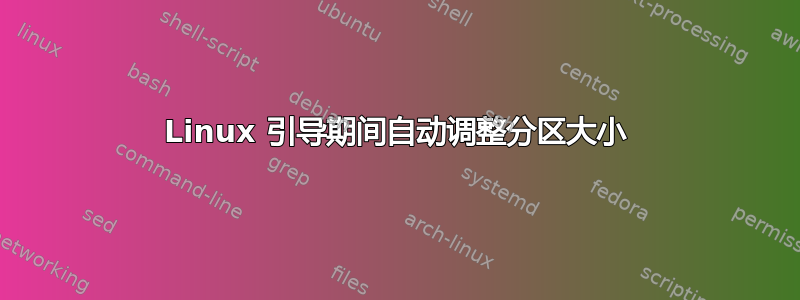 Linux 引导期间自动调整分区大小