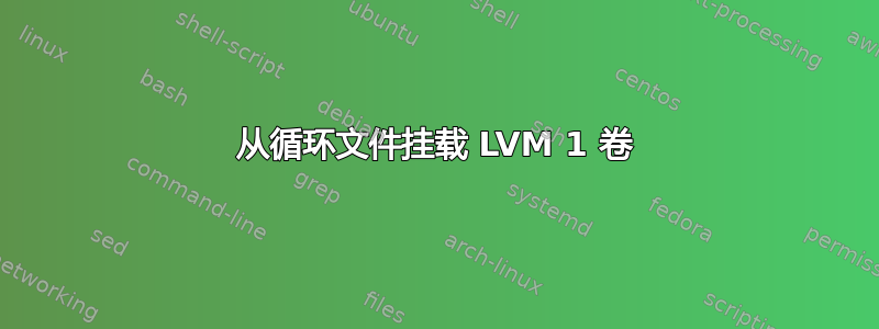 从循环文件挂载 LVM 1 卷