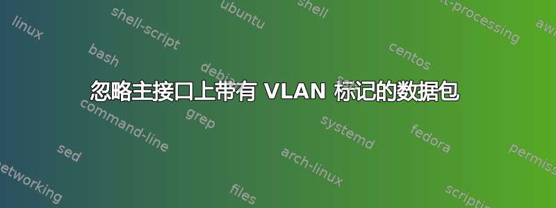 忽略主接口上带有 VLAN 标记的数据包