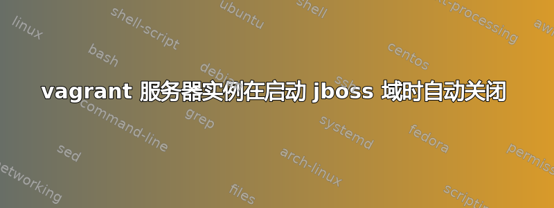 vagrant 服务器实例在启动 jboss 域时自动关闭