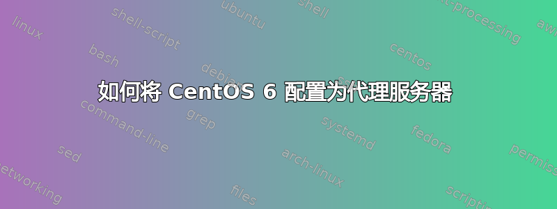 如何将 CentOS 6 配置为代理服务器