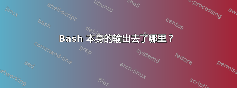 Bash 本身的输出去了哪里？