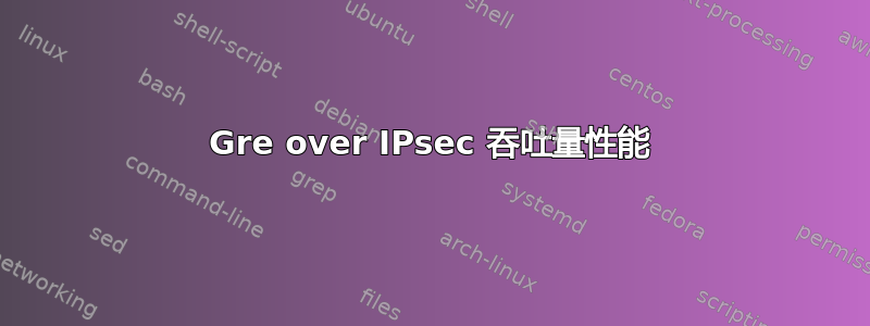 Gre over IPsec 吞吐量性能