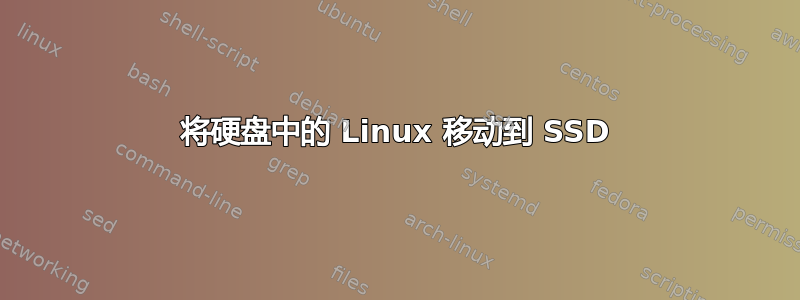 将硬盘中的 Linux 移动到 SSD