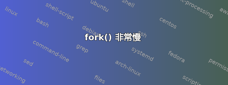 fork() 非常慢