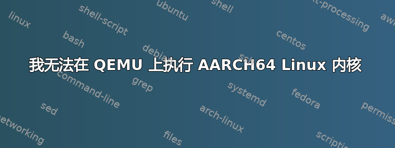 我无法在 QEMU 上执行 AARCH64 Linux 内核