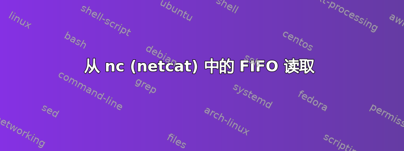 从 nc (netcat) 中的 FIFO 读取