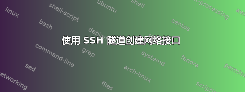 使用 SSH 隧道创建网络接口