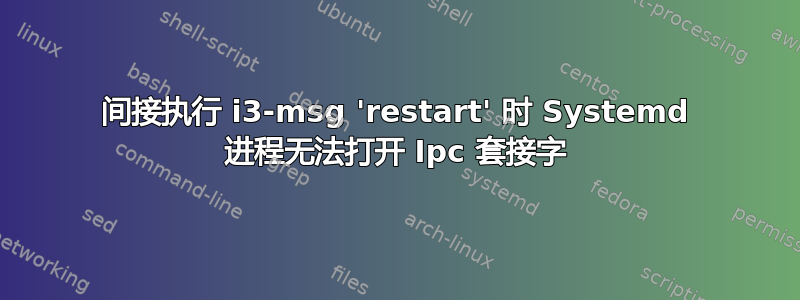 间接执行 i3-msg 'restart' 时 Systemd 进程无法打开 Ipc 套接字