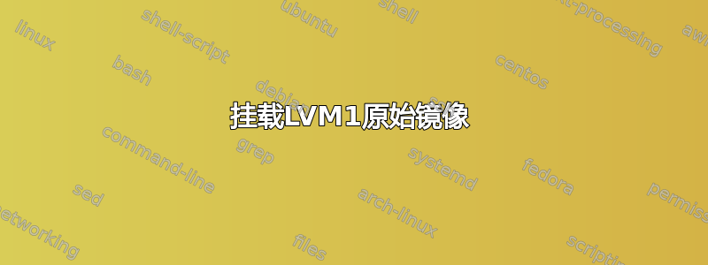 挂载LVM1原始镜像