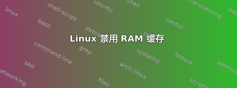 Linux 禁用 RAM 缓存
