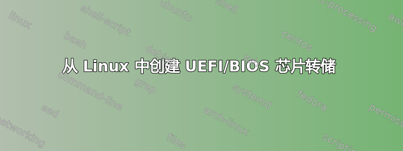 从 Linux 中创建 UEFI/BIOS 芯片转储