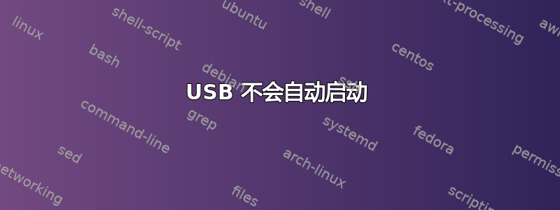 USB 不会自动启动