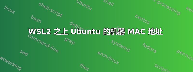 WSL2 之上 Ubuntu 的机器 MAC 地址