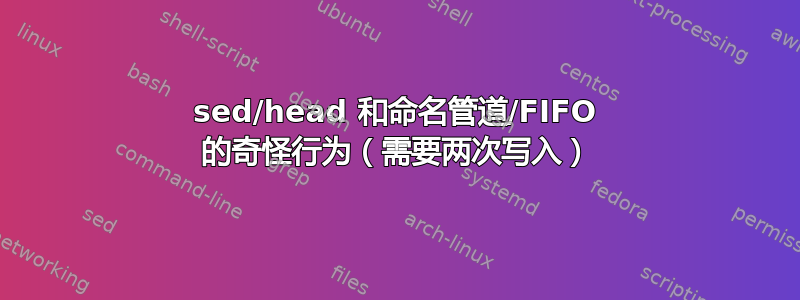 sed/head 和命名管道/FIFO 的奇怪行为（需要两次写入）