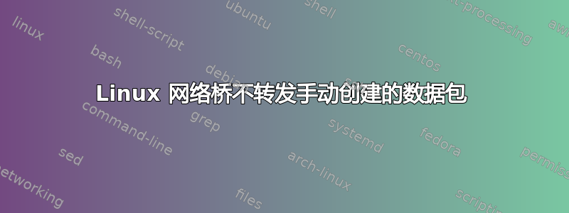 Linux 网络桥不转发手动创建的数据包