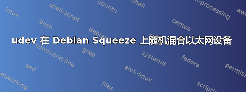 udev 在 Debian Squeeze 上随机混合以太网设备