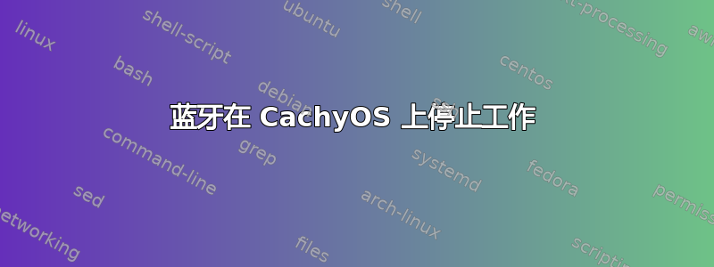 蓝牙在 CachyOS 上停止工作