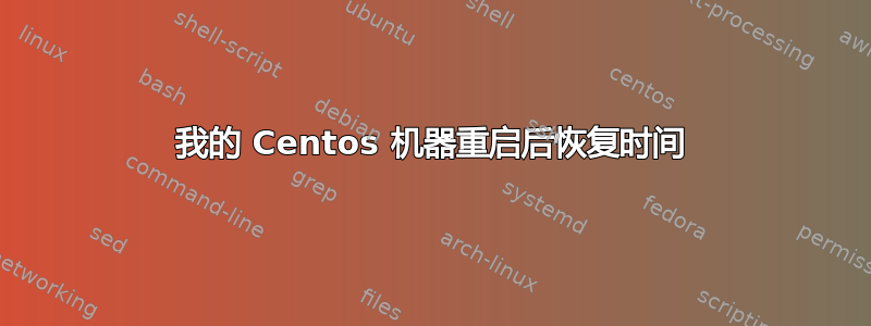 我的 Centos 机器重启后恢复时间