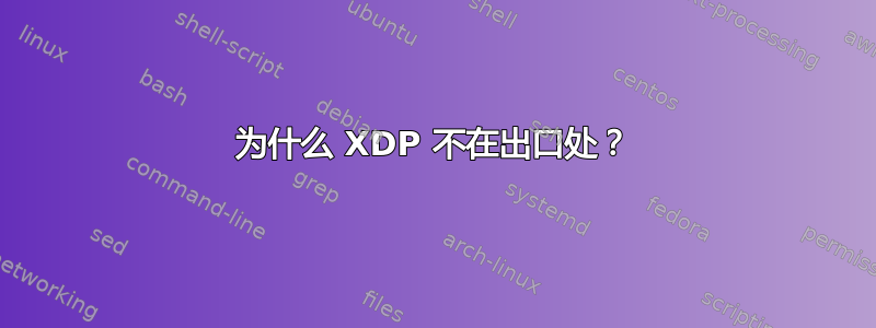 为什么 XDP 不在出口处？