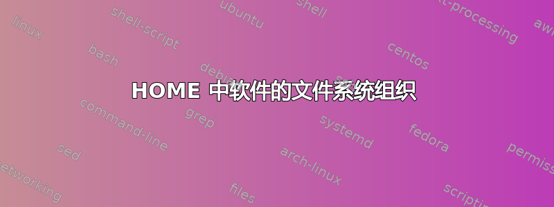 HOME 中软件的文件系统组织