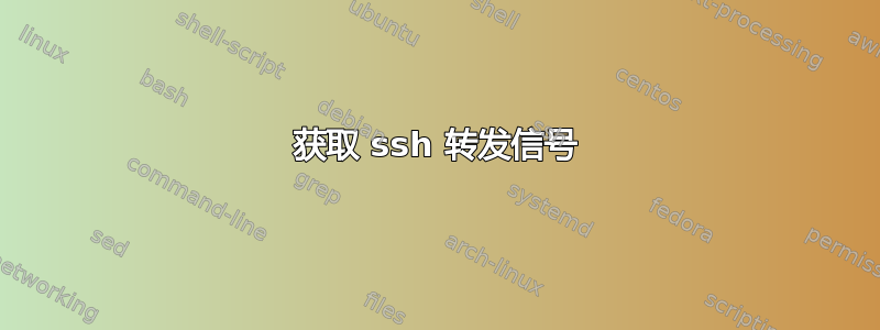 获取 ssh 转发信号