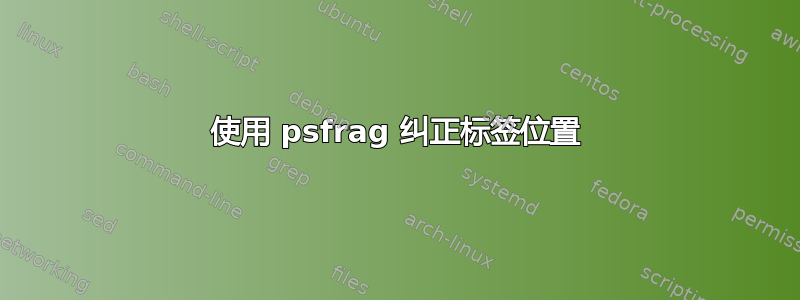 使用 psfrag 纠正标签位置