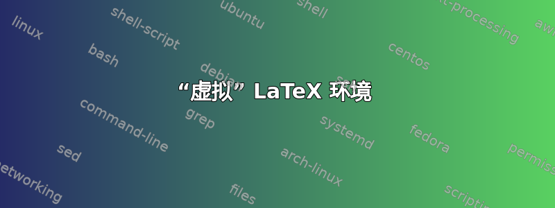 “虚拟” LaTeX 环境