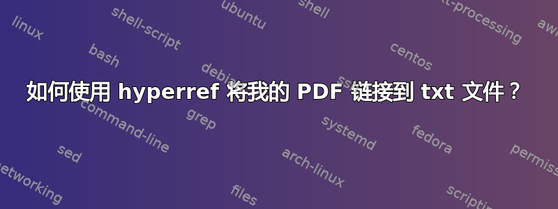 如何使用 hyperref 将我的 PDF 链接到 txt 文件？