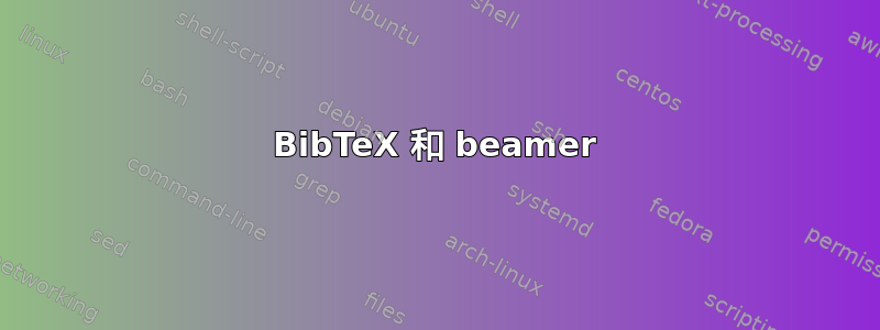 BibTeX 和 beamer