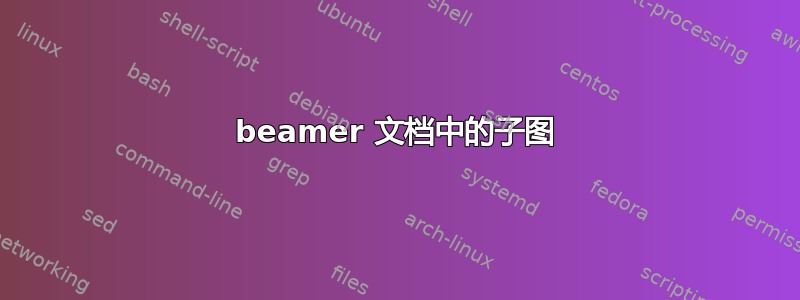 beamer 文档中的子图