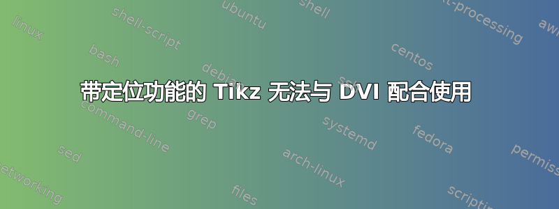 带定位功能的 Tikz 无法与 DVI 配合使用