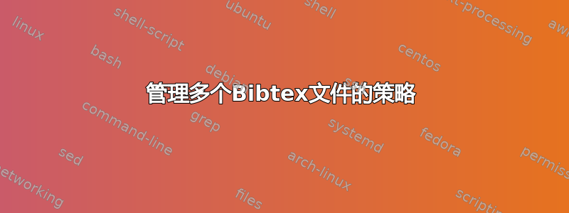 管理多个Bibtex文件的策略