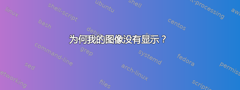 为何我的图像没有显示？