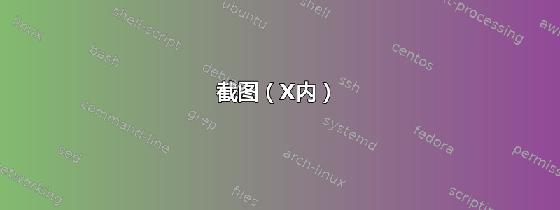 截图（X内）