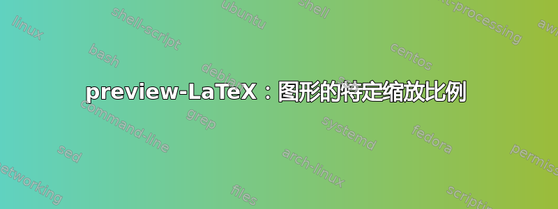 preview-LaTeX：图形的特定缩放比例