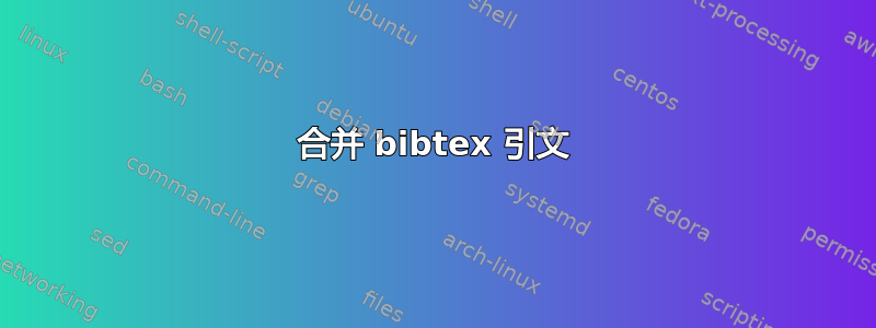 合并 bibtex 引文