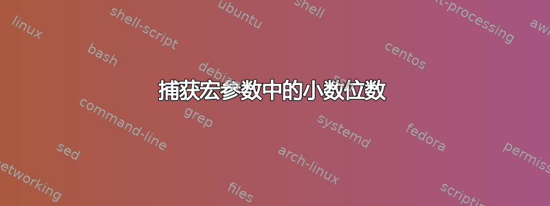 捕获宏参数中的小数位数