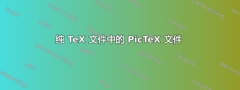 纯 TeX 文件中的 PicTeX 文件