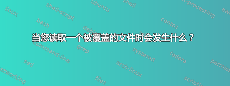 当您读取一个被覆盖的文件时会发生什么？