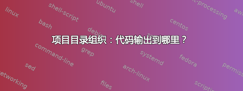 项目目录组织：代码输出到哪里？