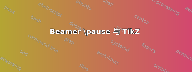 Beamer \pause 与 TikZ