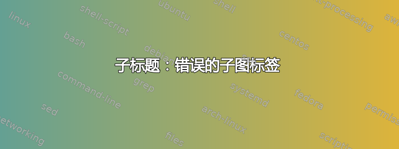 子标题：错误的子图标签