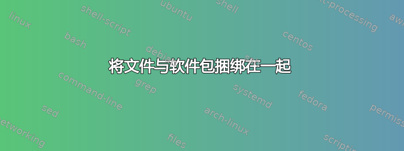 将文件与软件包捆绑在一起