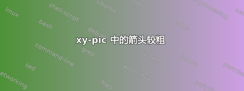 xy-pic 中的箭头较粗