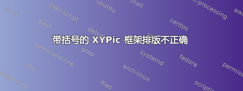 带括号的 XYPic 框架排版不正确