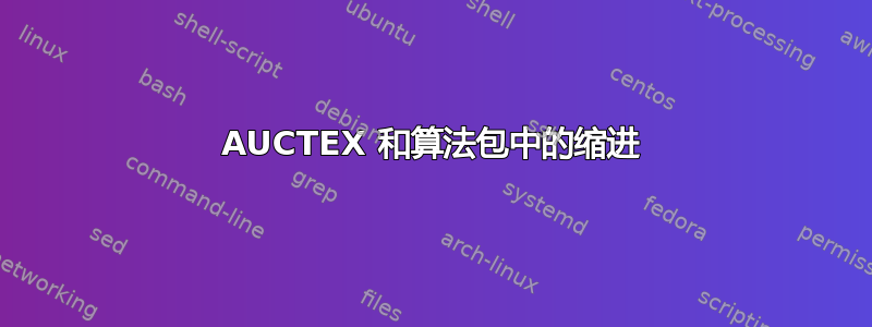 AUCTEX 和算法包中的缩进