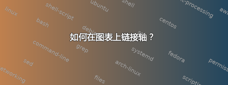 如何在图表上链接轴？