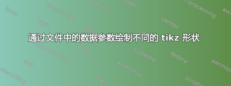 通过文件中的数据参数绘制不同的 tikz 形状