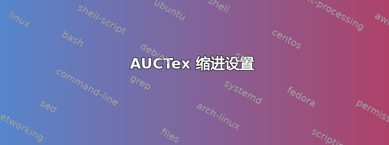 AUCTex 缩进设置